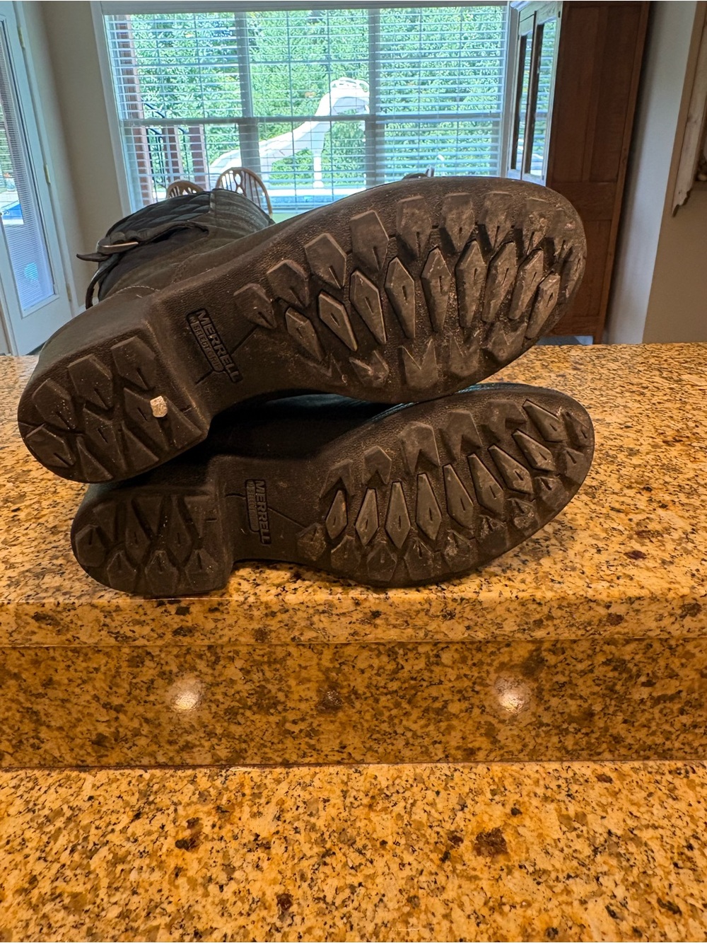 Merrell Chateau Quilted Tall Winter Boots 8.5 Water Resistant Black Leather EUC - Picture 9 of 11